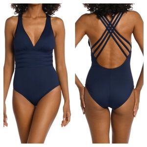 La Blanca Island Goddess Multi-Strap Cross Back One Piece Swim 4